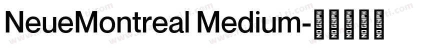 NeueMontreal Medium字体转换